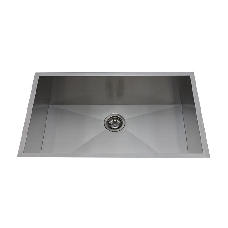 27" x 18" Stainless Steel Double Undermount Kitchen Sink - RFD 2718C-R10