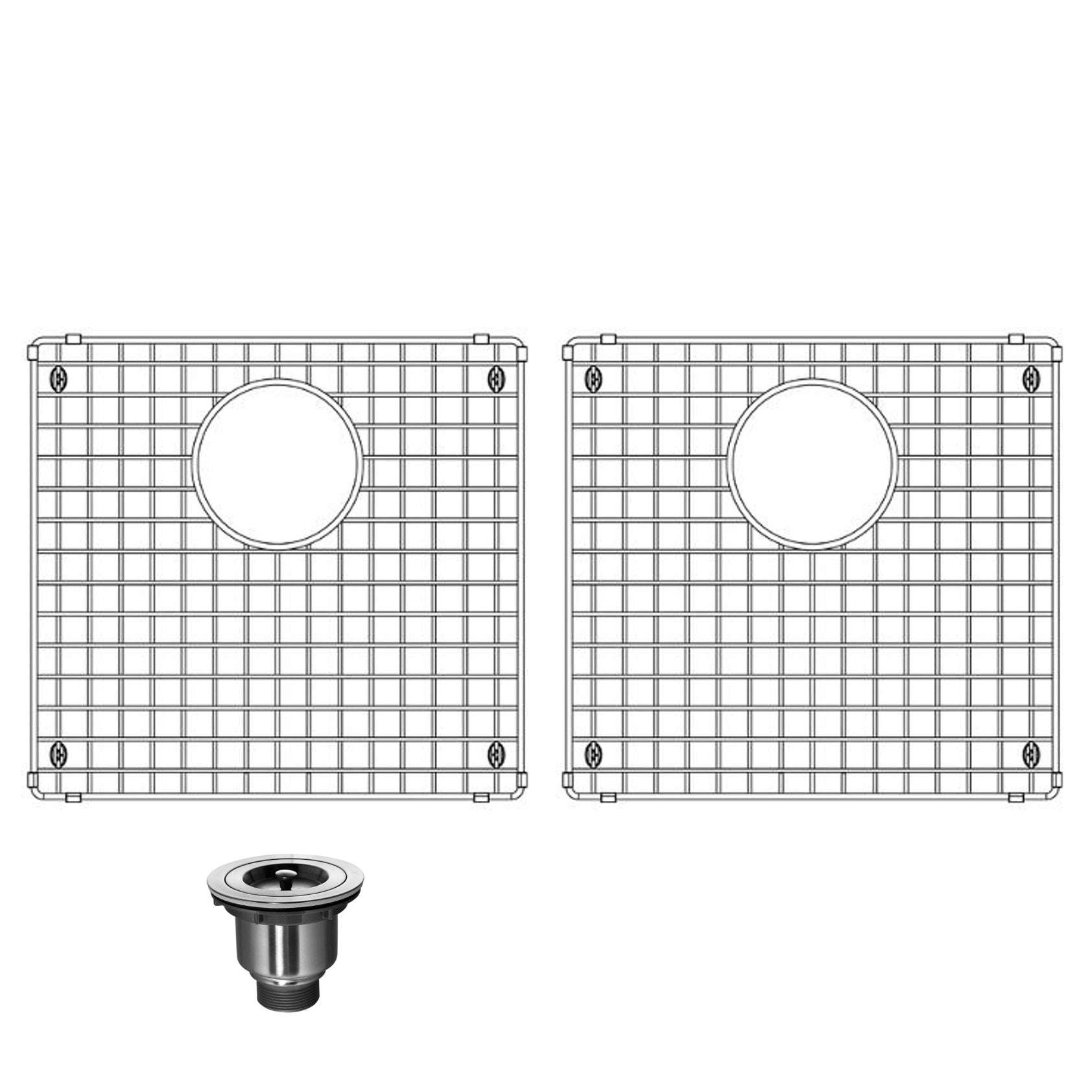 RFD 3218B-R10 Stainless Steel Double Undermount Kitchen Sink - RenoShop