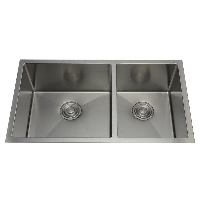 RFD 3218B-R10 Stainless Steel Double Undermount Kitchen Sink - RenoShop
