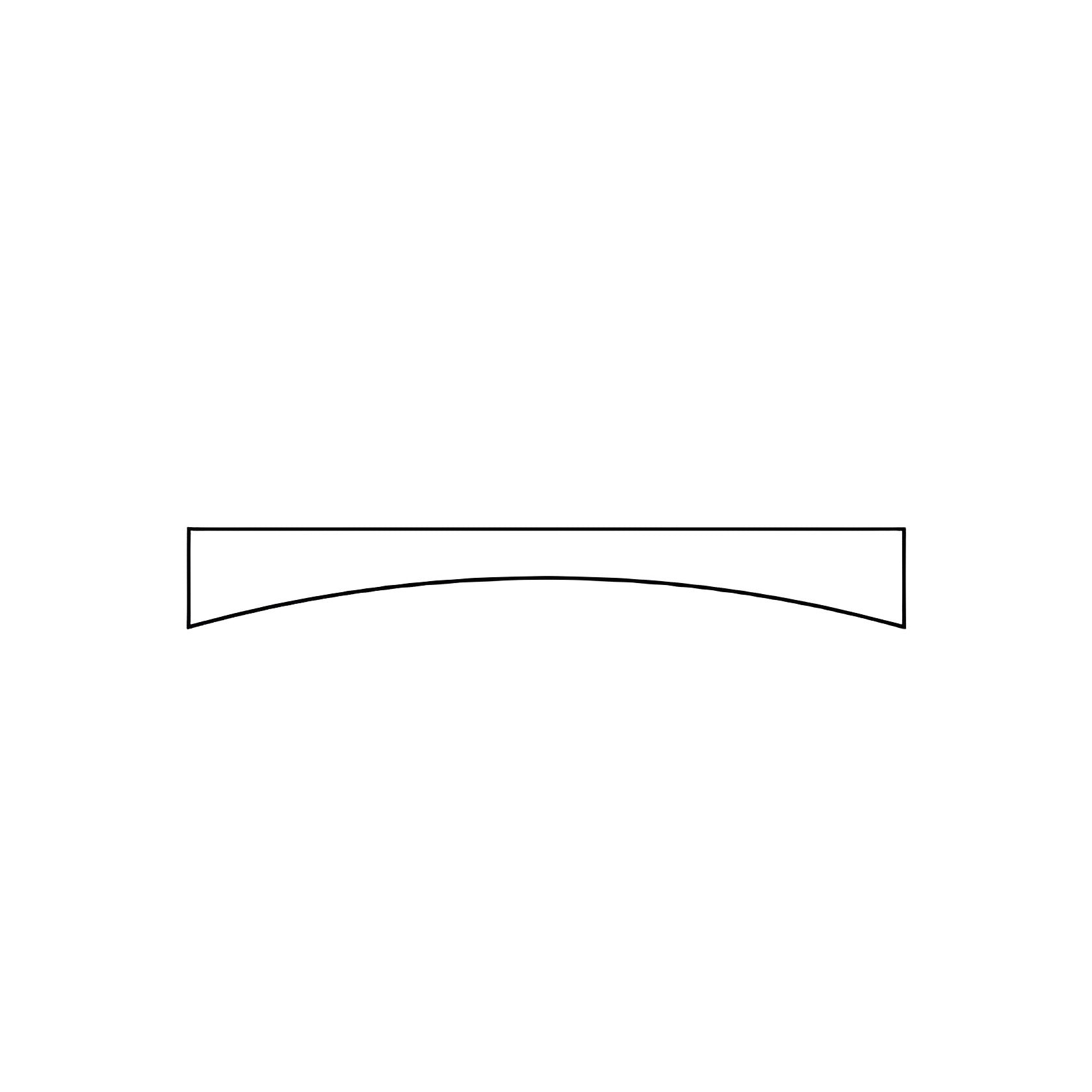 VA36 Grey Shaker Arched Valance - RenoShop