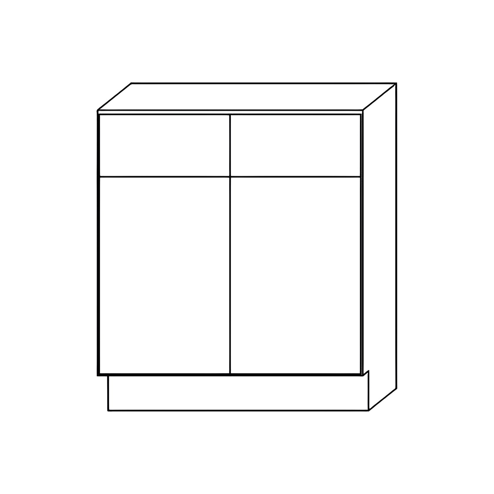 Matte Grey Base Cabinet