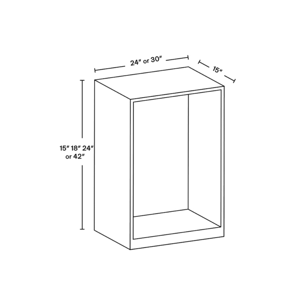 30" x 15" Closet Base Section CL-CB3015