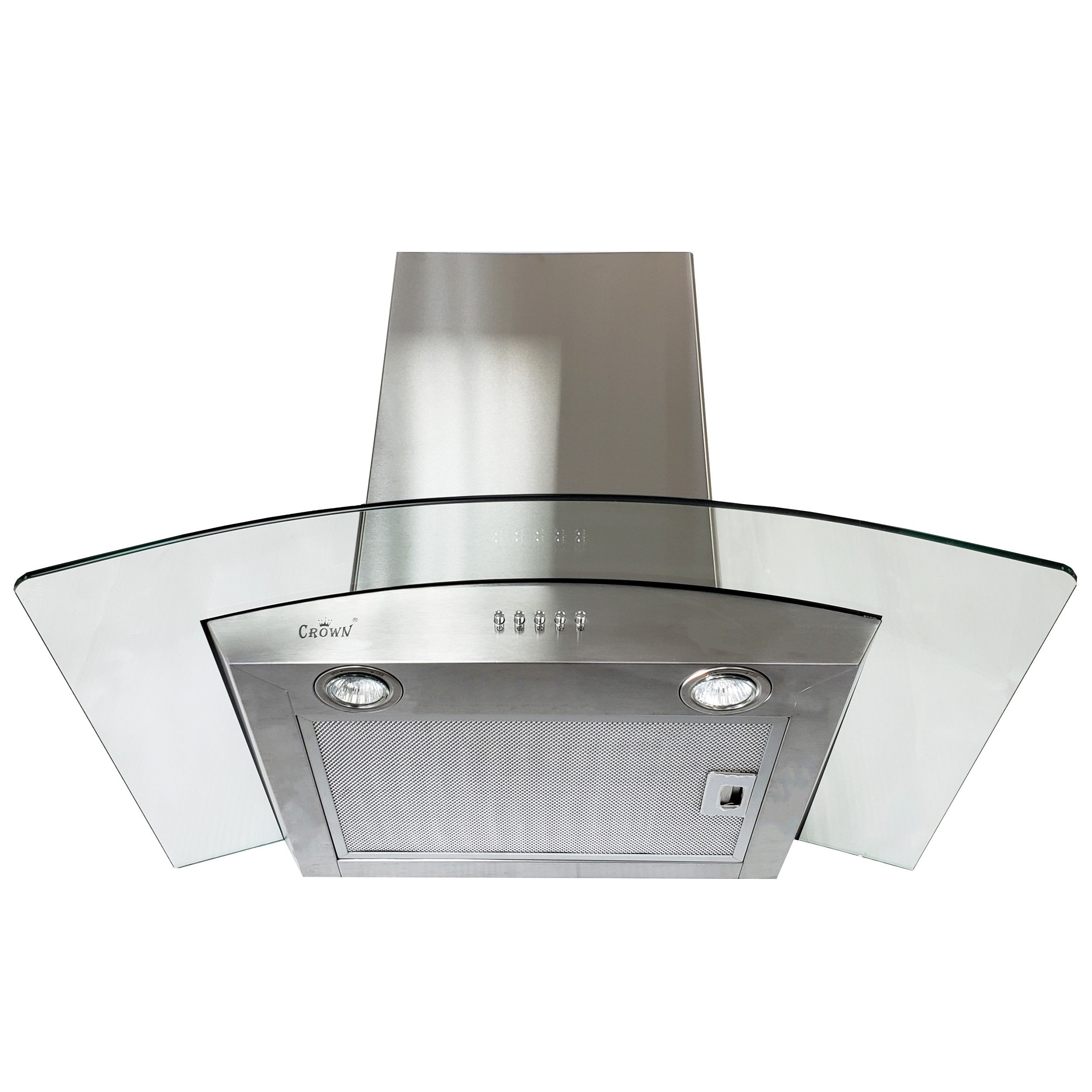Crown EURO-D01/36 Euro Style 36" Stainless Steel Silver Wall Mount Range Hood - RenoShop