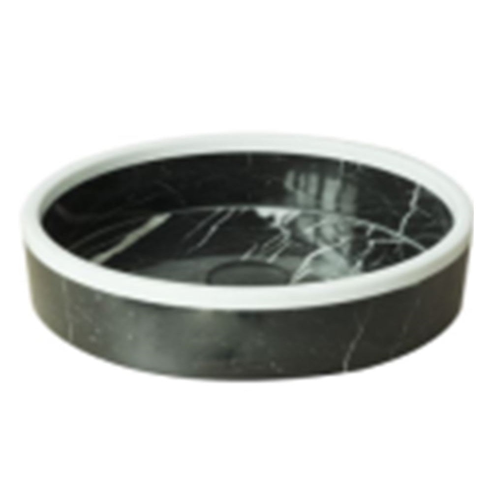 Black Marquina Stone Bathroom Sink JCL3612BW - RenoShop
