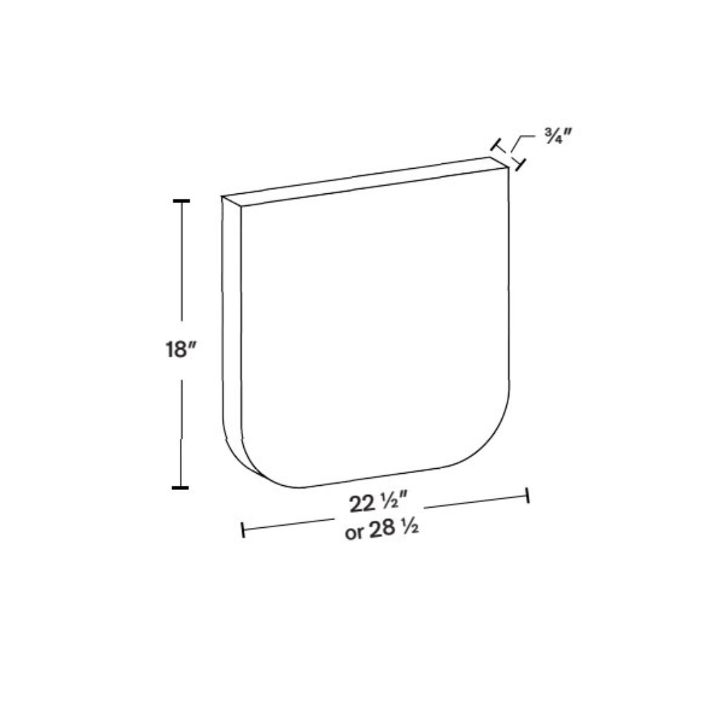 M30 White Double Shaker Microwave Wall Panel