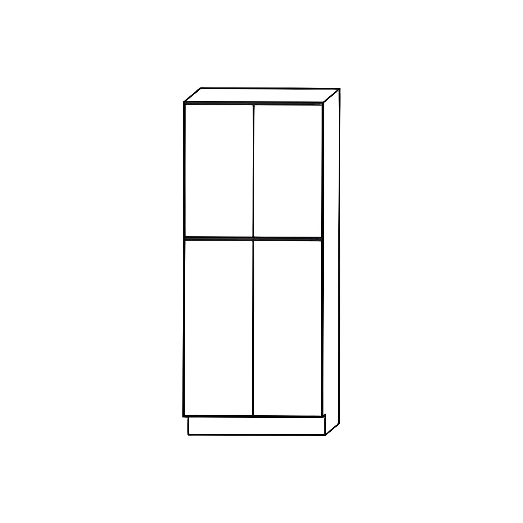U308424 Grey Shaker Pantry Cabinet — Modern Style - RenoShop