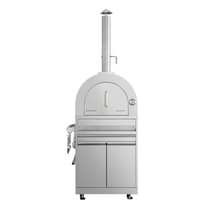 Wood Fired Stainless Steel Outdoor Pizza Oven with Cabinet MK07SS304 - RenoShop