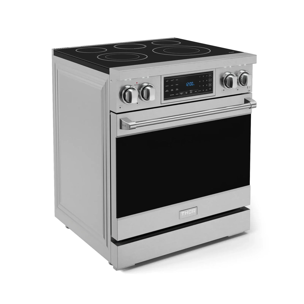 Thor Kitchen Gordon Ramsay Series 30-Inch Professional Electric Range with Tilt Panel Touch Control in Stainless Steel RSE30 - Electric Range - Thor Kitchen