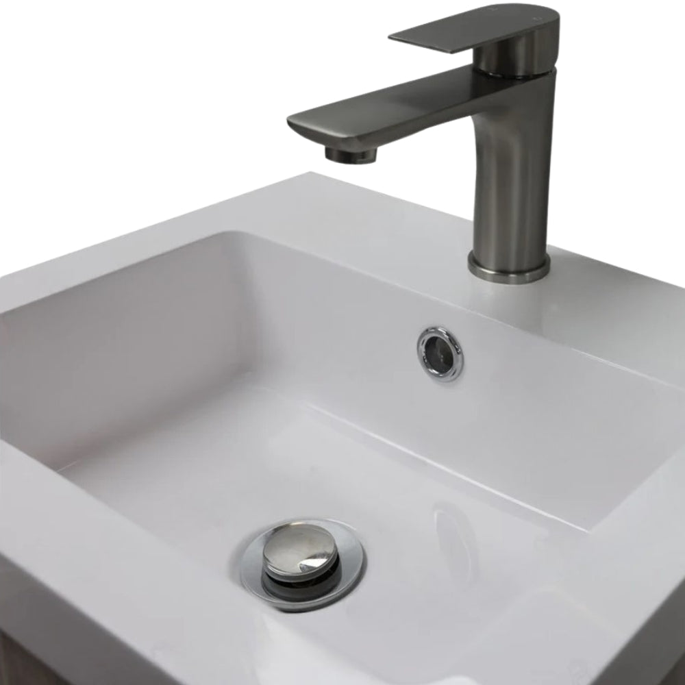 16"x14" Powder Room Vanity With Single Sink and Storage - SV1614