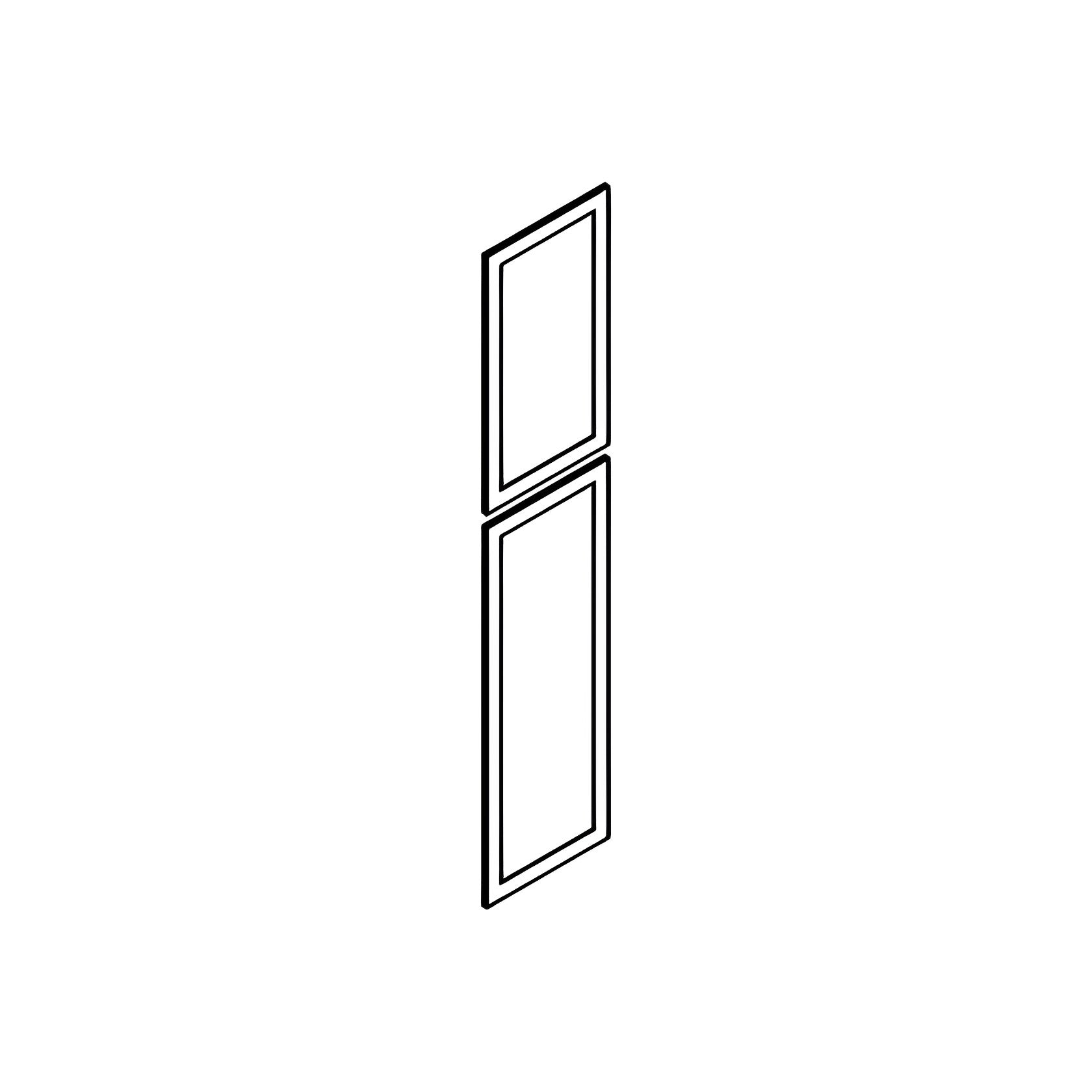 TDEP2484 Matte Grey Tall Decorative Door Panel - RenoShop