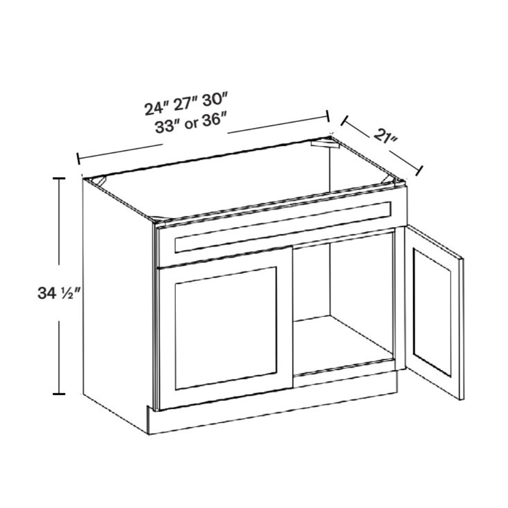 33" Modern Style Bathroom Vanity Sink Base Set VS33