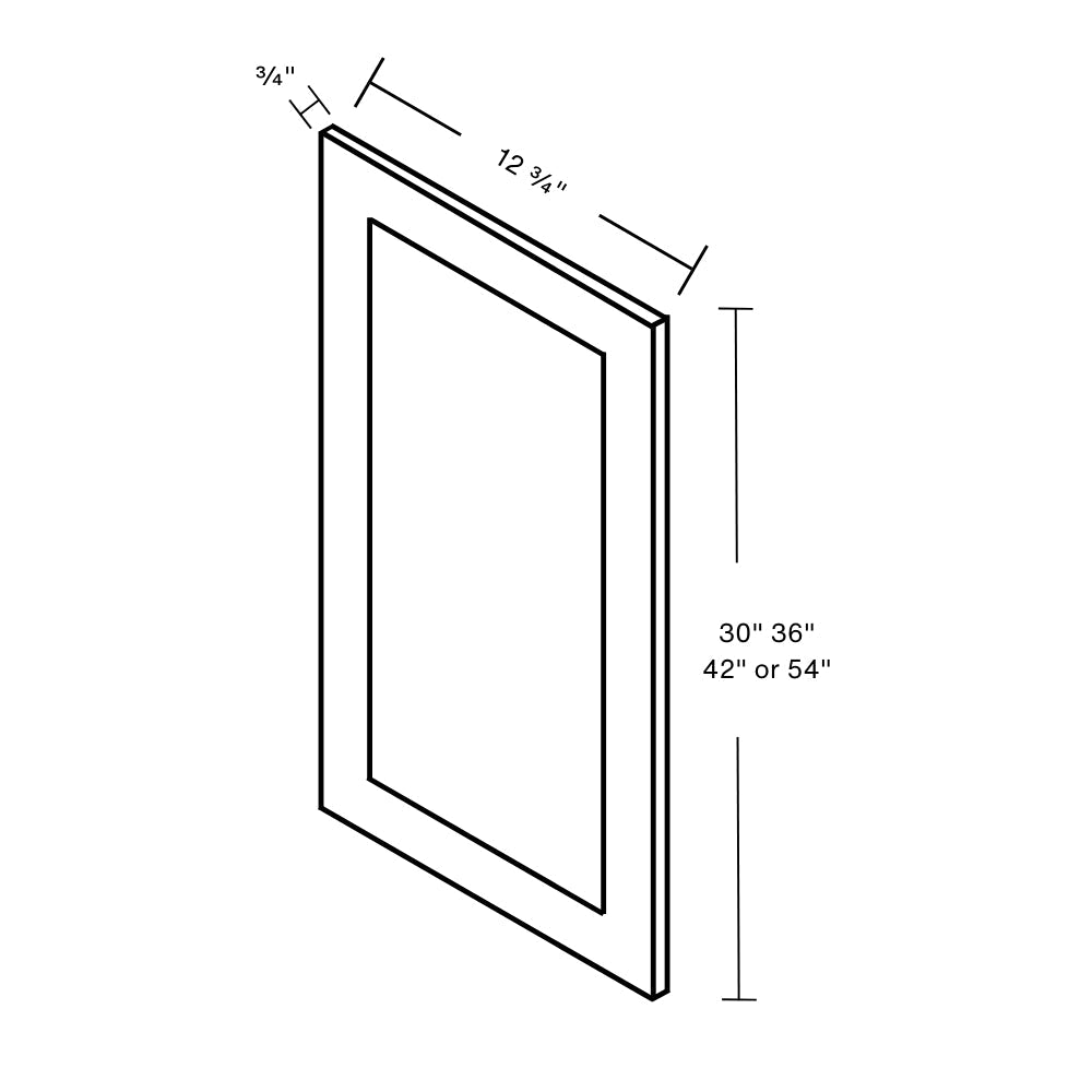 WDEP42 Grey Shaker Wall Door Decorative Panel