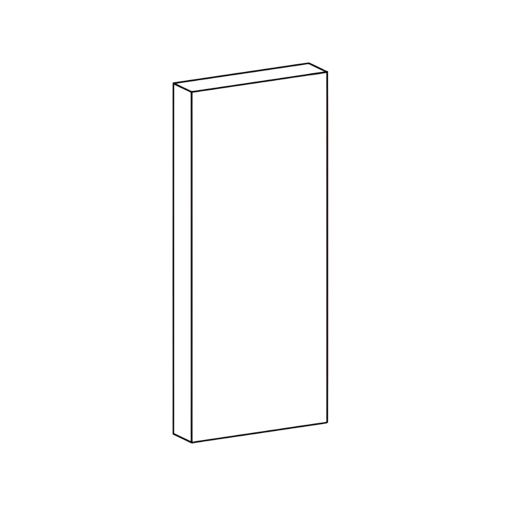 WEP30 High Gloss White Wall End Panel