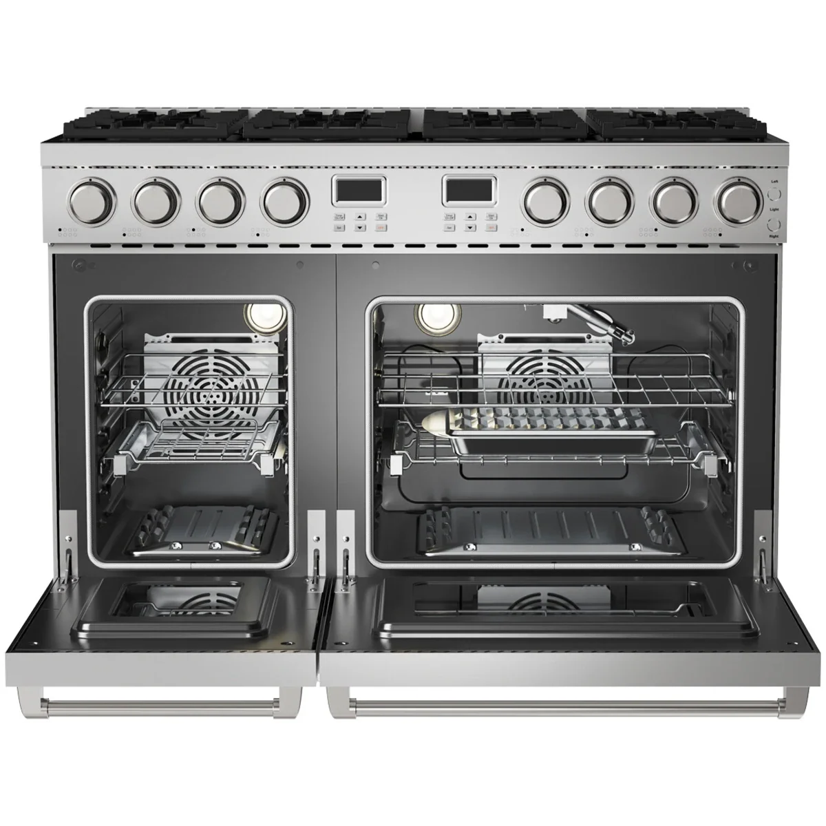 Thor Kitchen 48-Inch Natural Gas Range with 6.8 cu. ft. Convection Oven ARG48 - Gas Range - Thor Kitchen