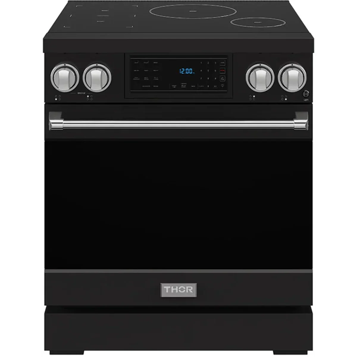 Gordon Ramsay by Thor Kitchen 30-Inch Professional Induction Range with Tilt Panel Touch Control in Black with Stainless Steel Trim RSI30B-SS - Electric Range - Thor Kitchen