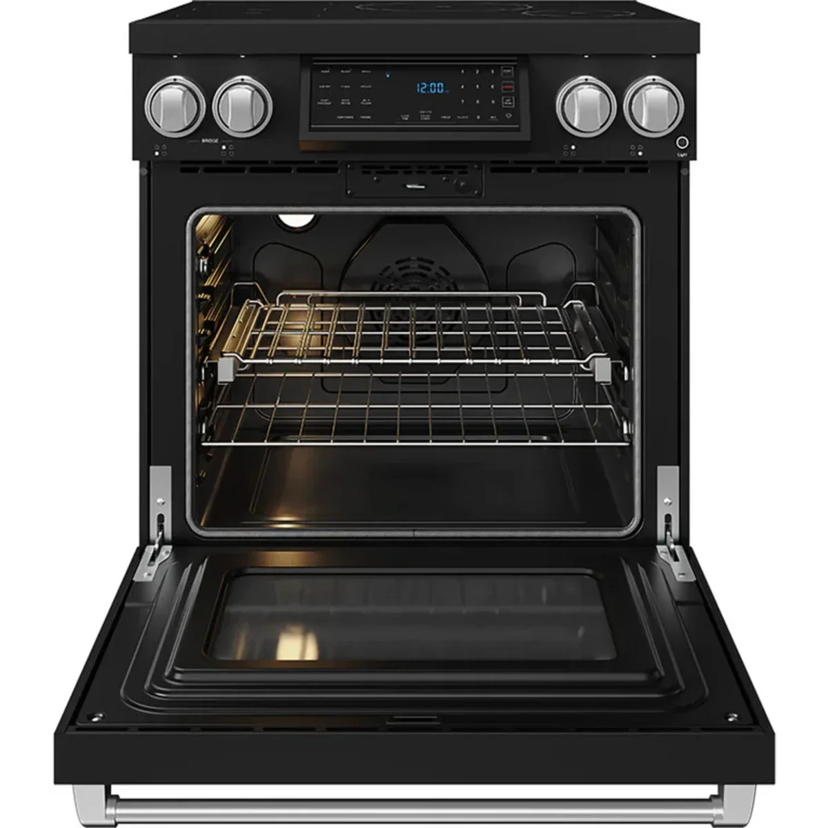 Gordon Ramsay by Thor Kitchen 30-Inch Professional Induction Range with Tilt Panel Touch Control in Black with Stainless Steel Trim RSI30B-SS - Electric Range - Thor Kitchen