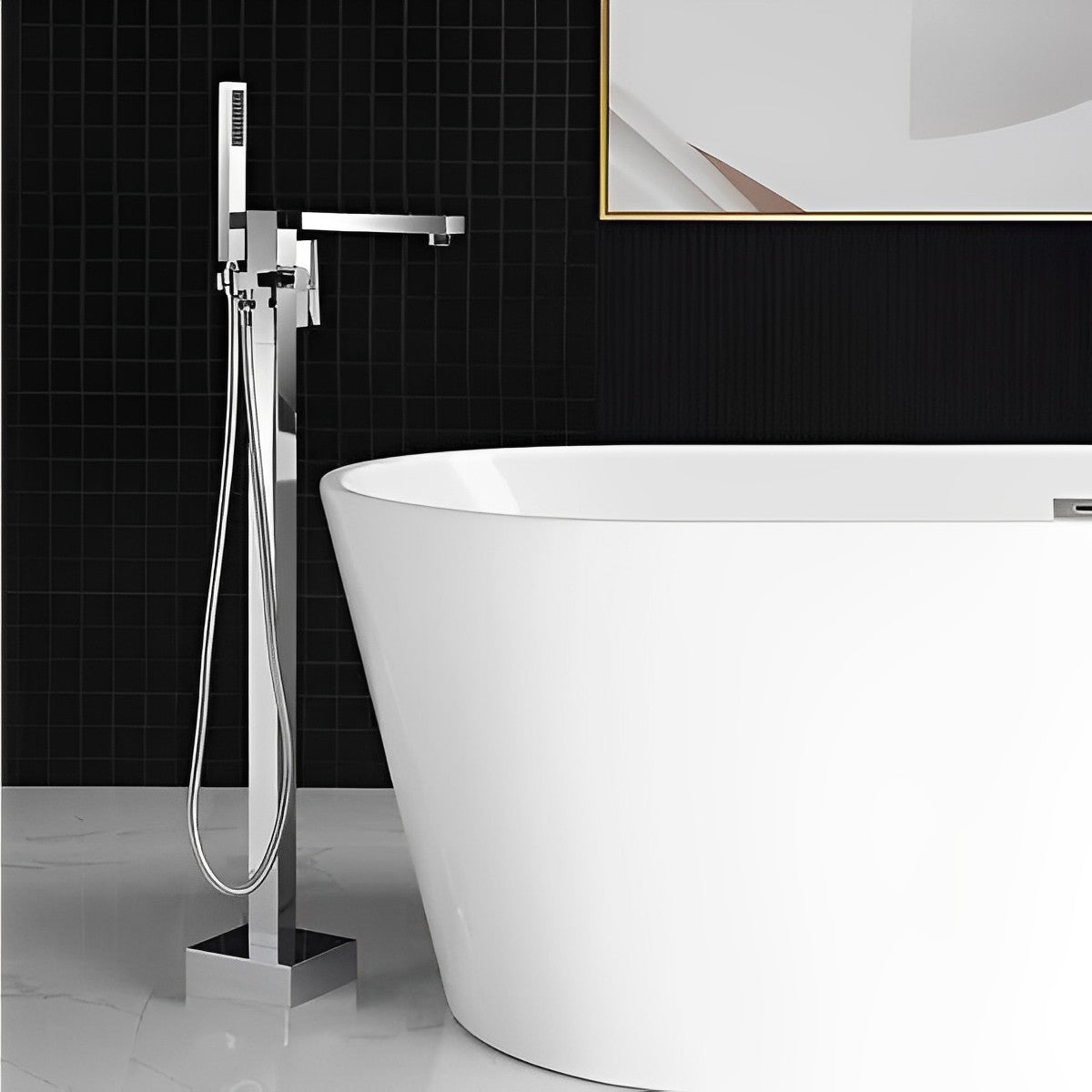 Polished Chrome Bathtub Faucet CM6019PC - RenoShop