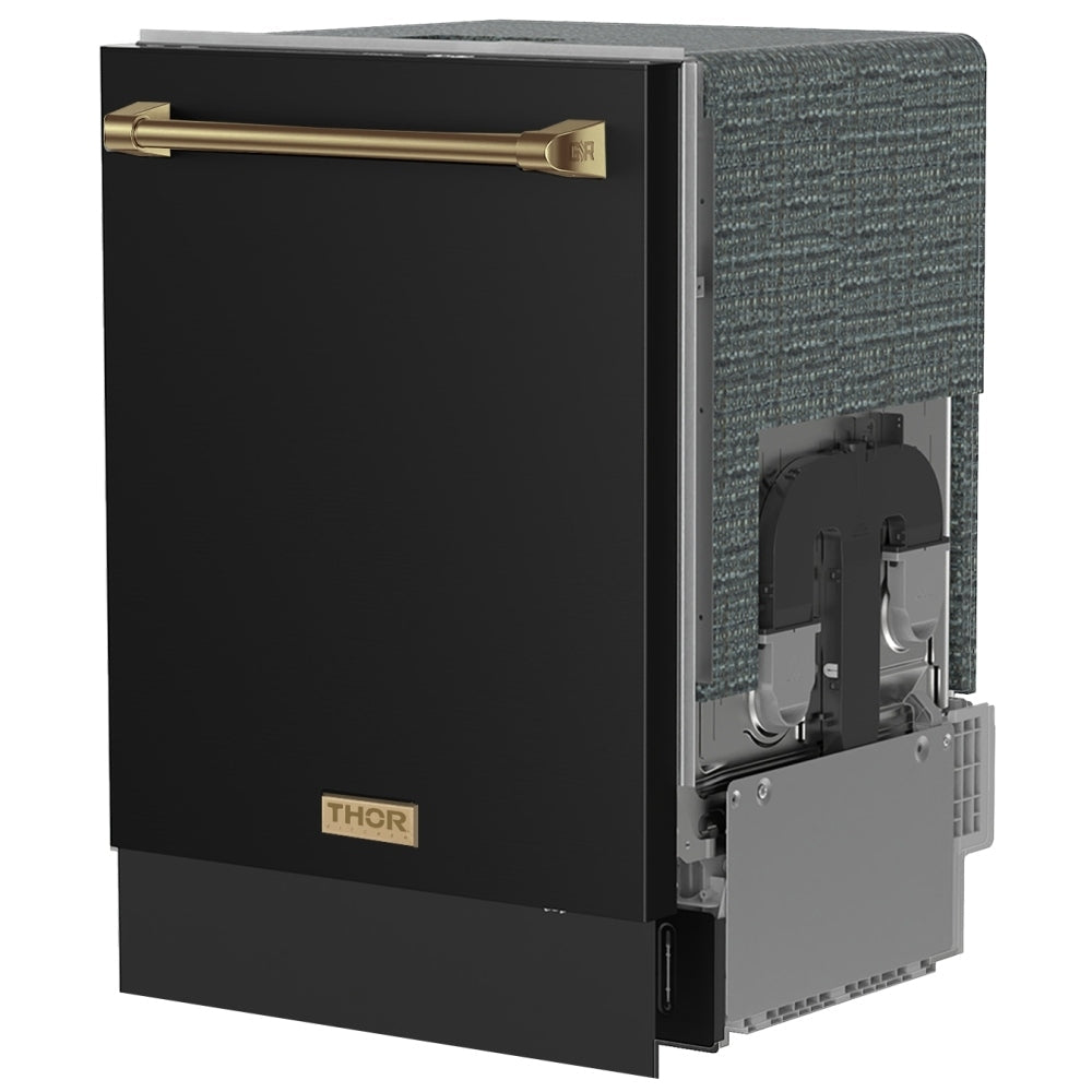 Thor Kitchen 24 Inch Dishwasher Matte Black/Bronze - Gordon Ramsay Series DW24X8BA00-BRZ -  Dishwasher - Thor Kitchen