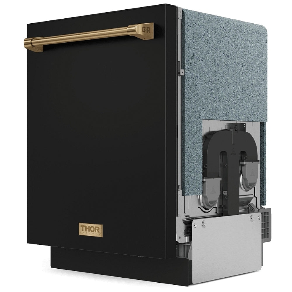 Thor Kitchen 24 Inch Dishwasher Matte Black/Bronze - Gordon Ramsay Series DW24X8BA00-BRZ -  Dishwasher - Thor Kitchen