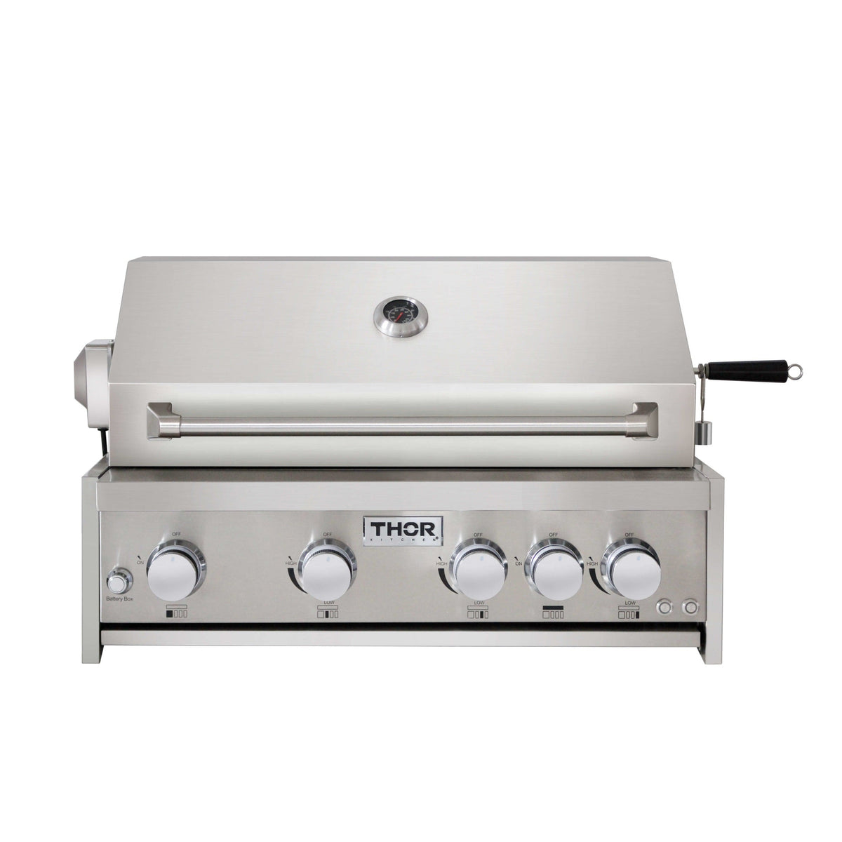 30" 4-Burner Powerful 59000 BTUs Stainless Steel Gas BBQ Grill w/ Rotisserie MK04SS304 - RenoShop