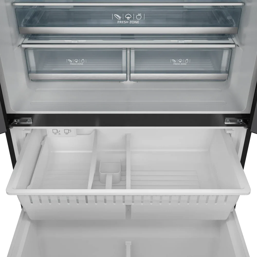 Thor Kitchen 36-Inch 20.3 cu ft French Door Counter Depth Refrigerator with Ice Maker in Black with Bronze Trim - RF3621CTD00-BRZ -  Refrigerators - Thor Kitchen