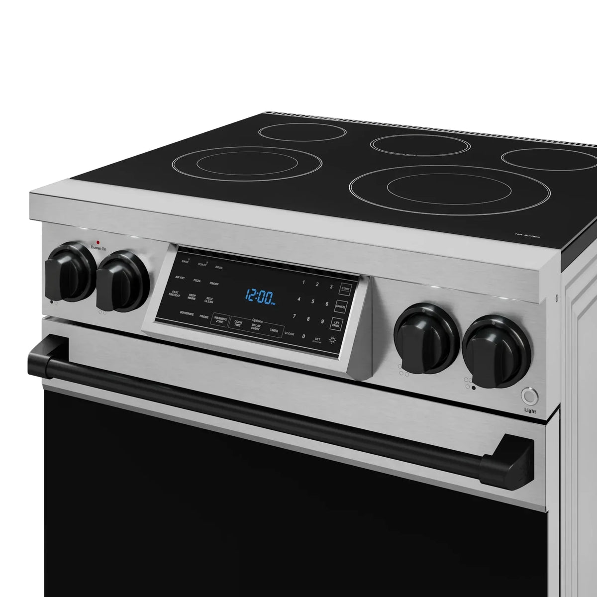 Thor Kitchen Gordon Ramsay Series 30-Inch Professional Electric Range with Tilt Panel Touch Control in Stainless Steel with Black Trim RSE30-BLK -  Electric Range - Thor Kitchen