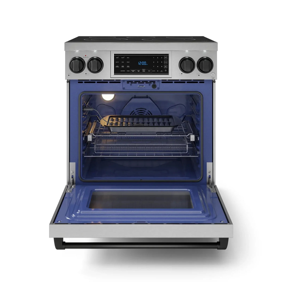 Thor Kitchen Gordon Ramsay Series 30-Inch Professional Electric Range with Tilt Panel Touch Control in Stainless Steel with Black Trim RSE30-BLK -  Electric Range - Thor Kitchen