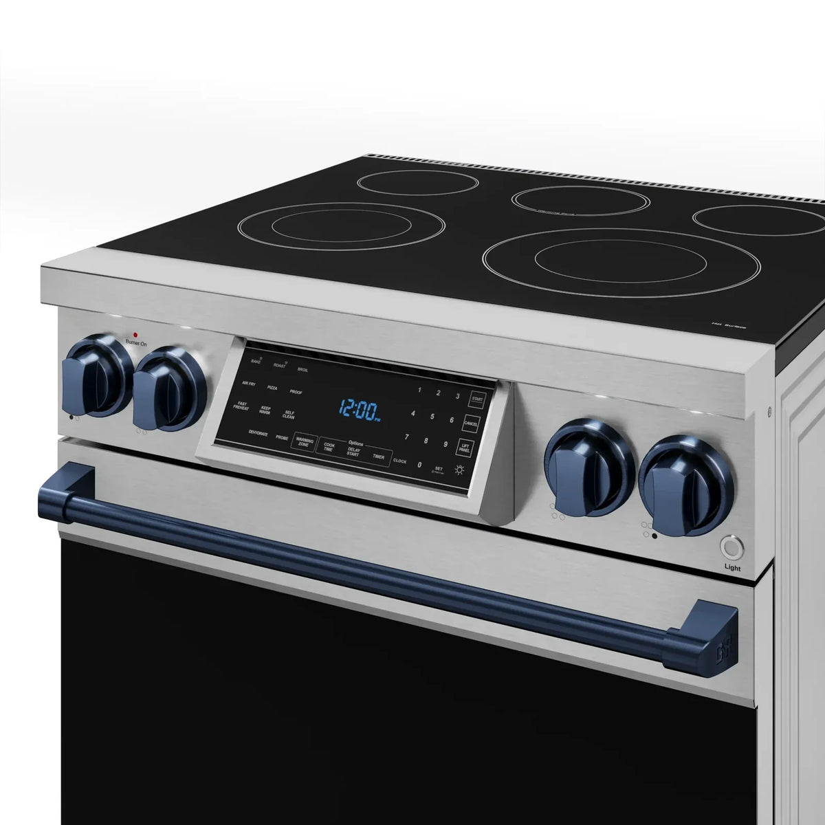 Thor Kitchen Gordon Ramsay Series 30-Inch Professional Electric Range with Tilt Panel Touch Control in Stainless Steel with Navy Blue Trim RSE30-BLU -  Electric Range - Thor Kitchen