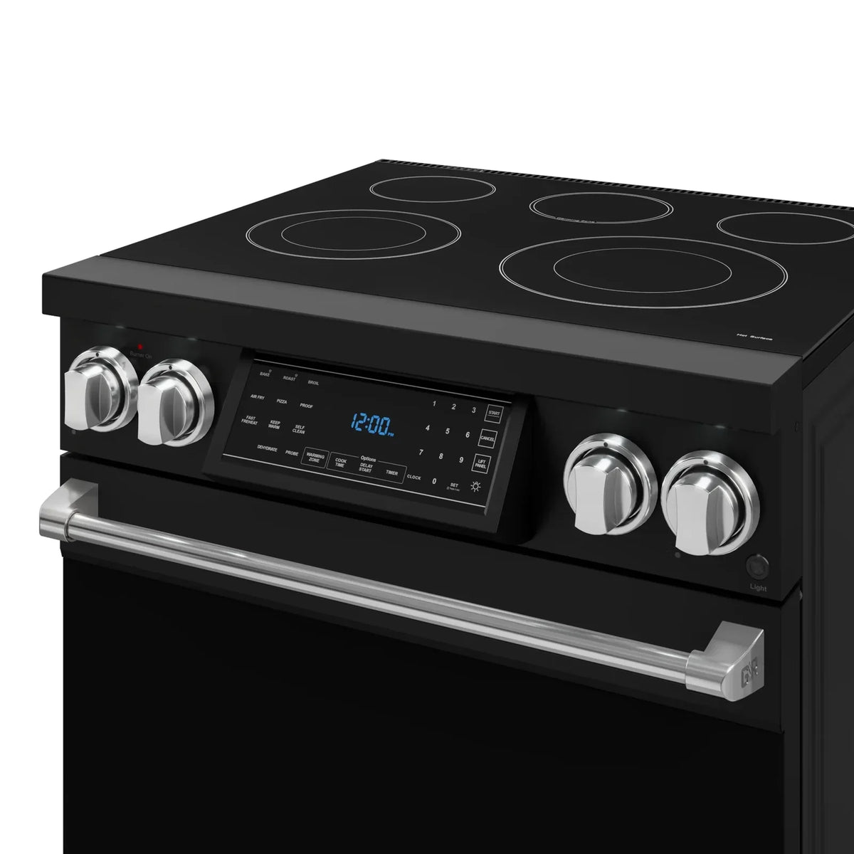Thor Kitchen Gordon Ramsay Series 30-Inch Professional Electric Range with Tilt Panel Touch Control in Black with Stainless Steel Trim RSE30B-SS -  Electric Range - Thor Kitchen