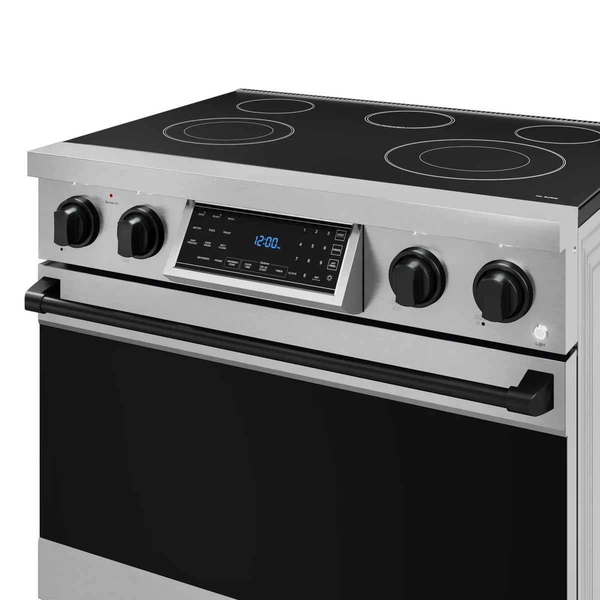Thor Kitchen Gordon Ramsay Series 36-Inch Professional Electric Range with Tilt Panel Touch Control in Stainless Steel with Black Trim RSE36-BLK -  Electric Range - Thor Kitchen