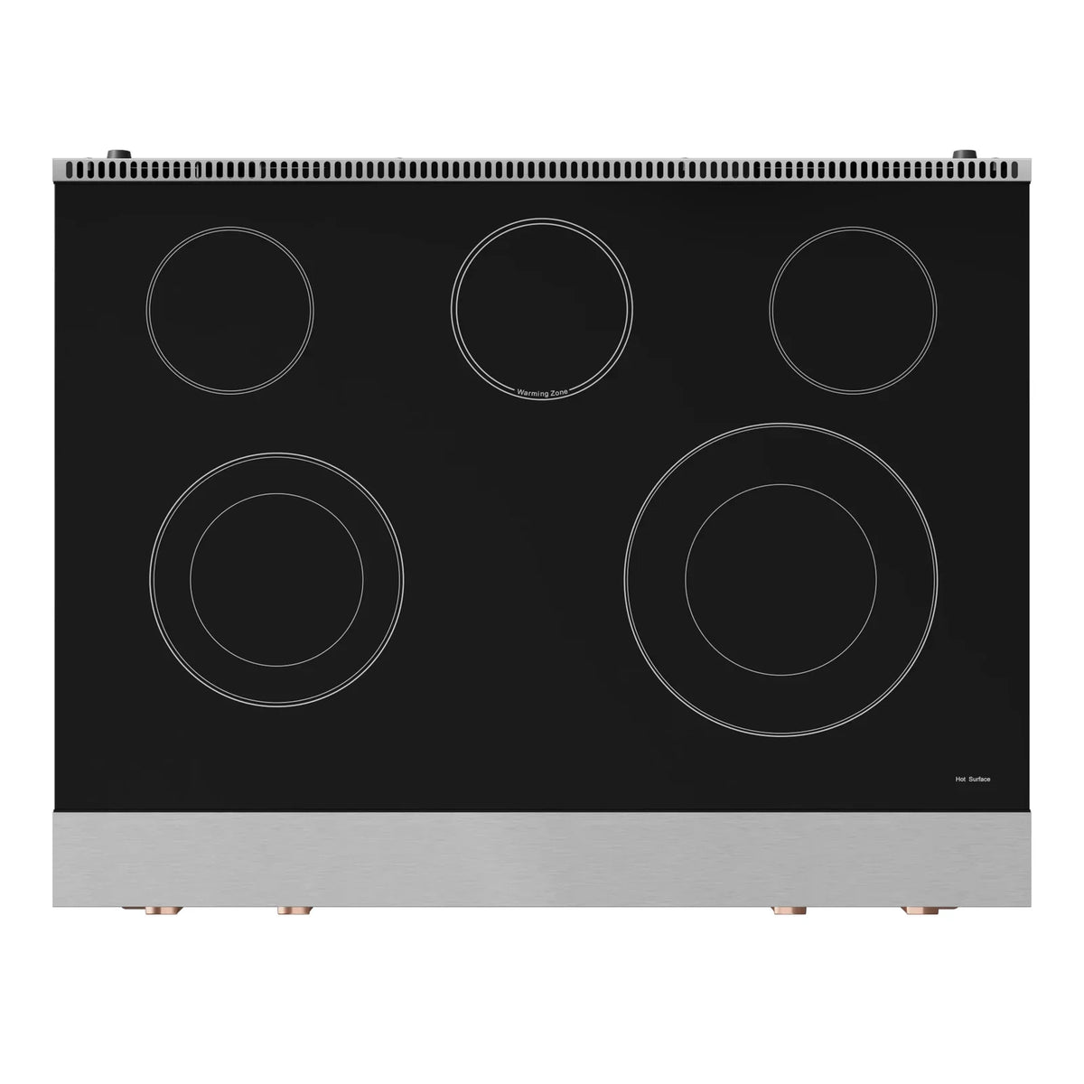 Thor Kitchen Gordon Ramsay Series 36-Inch Professional Electric Range with Tilt Panel Touch Control in Stainless Steel with Rose Gold Trim RSE36-RSG -  Electric Range - Thor Kitchen