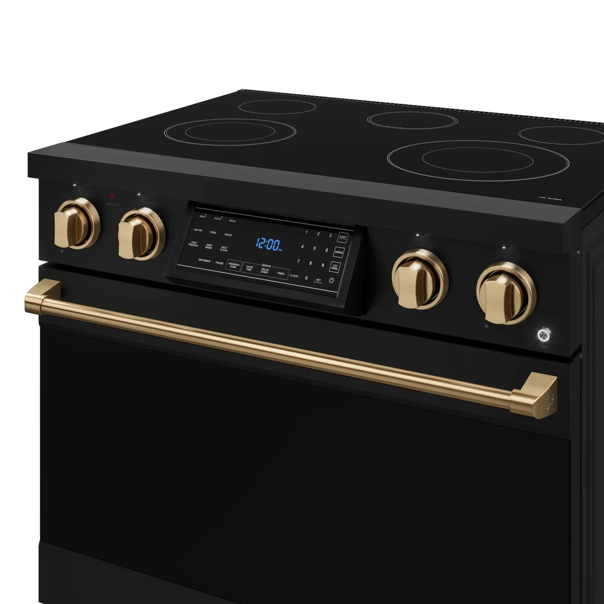 Thor Kitchen Gordon Ramsay Series 36-Inch Professional Electric Range with Tilt Panel Touch Control in Black with Bronze Trim RSE36B-BRZ -  Electric Range - Thor Kitchen