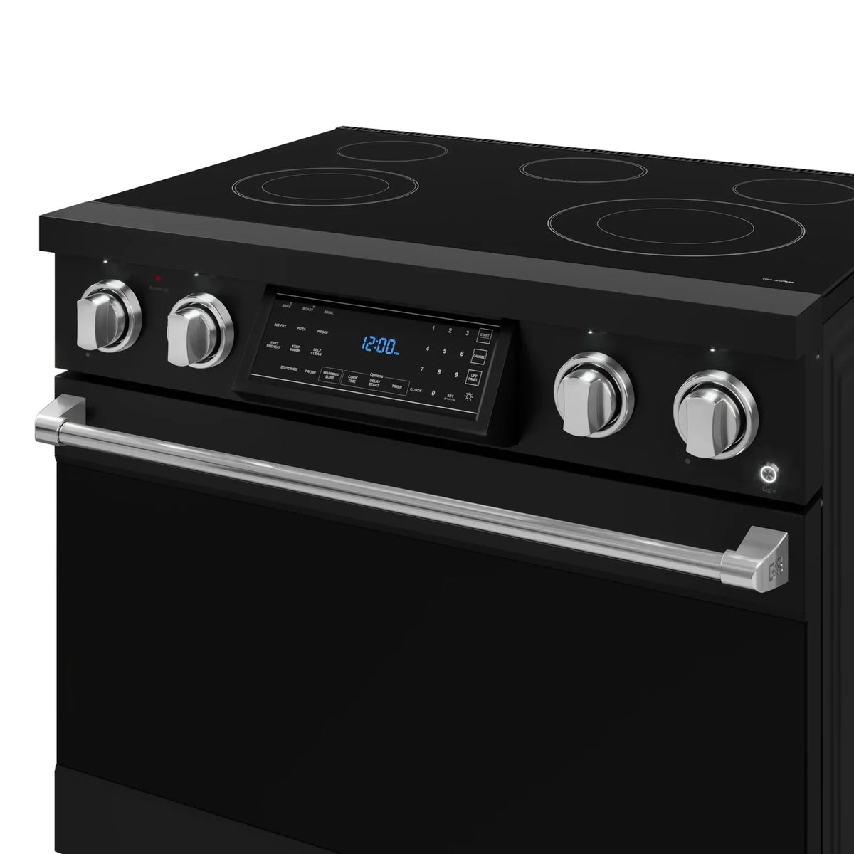 Thor Kitchen Gordon Ramsay Series 36-Inch Professional Electric Range with Tilt Panel Touch Control in Black with Stainless Steel Trim RSE36B-SS -  Electric Range - Thor Kitchen