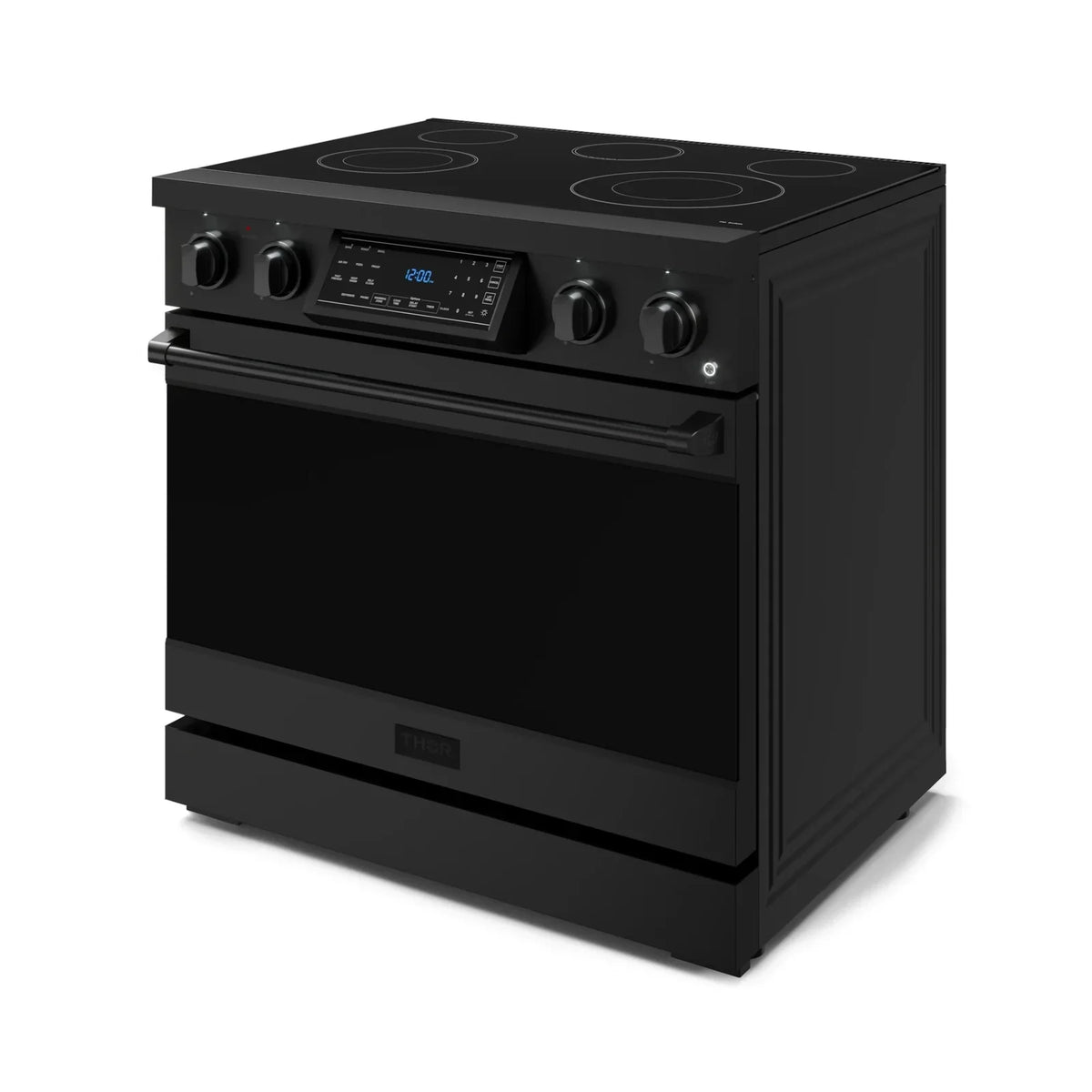 Thor Kitchen Gordon Ramsay Series 36-Inch Professional Electric Range with Tilt Panel Touch Control in Matte Black RSE36B -  Electric Range - Thor Kitchen