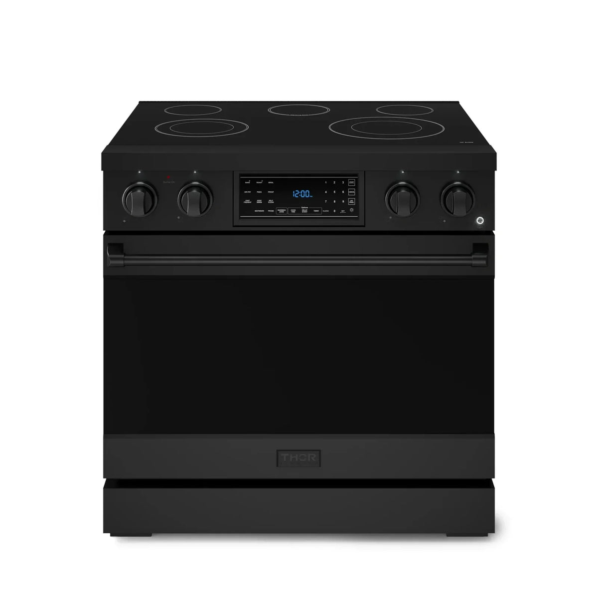 Thor Kitchen Gordon Ramsay Series 36-Inch Professional Electric Range with Tilt Panel Touch Control in Matte Black RSE36B -  Electric Range - Thor Kitchen