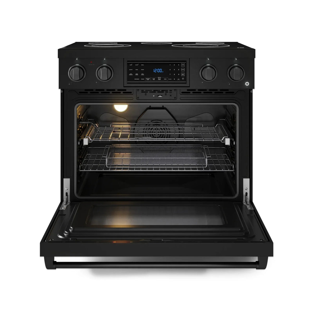 Thor Kitchen Gordon Ramsay Series 36-Inch Professional Electric Range with Tilt Panel Touch Control in Matte Black RSE36B -  Electric Range - Thor Kitchen