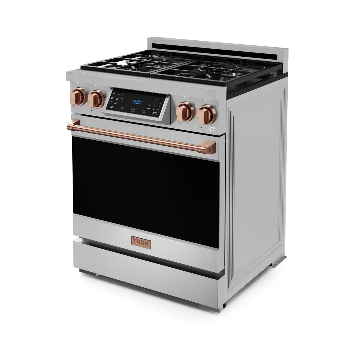 Thor Kitchen Gordon Ramsay Series 30-Inch Professional Liquid Propane/Gas Range with Tilt Panel Touch Control in Stainless Steel with Rose Gold Trim RSG30-RSG/RSG30LP-RSG -  Gas Range - Thor Kitchen