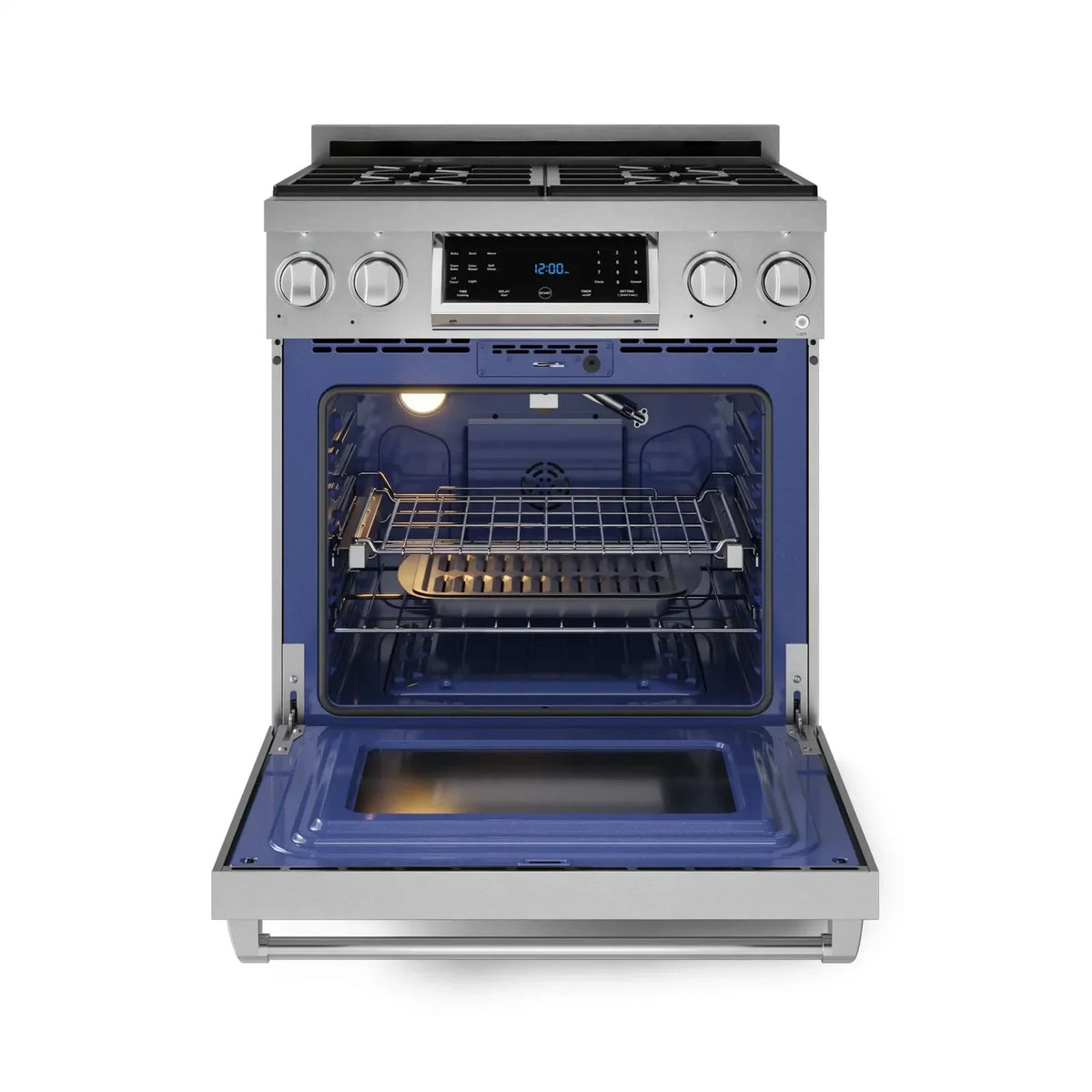 Thor Kitchen Gordon Ramsay Series 30-Inch Professional Liquid Propane/Gas Range with Tilt Panel Touch Control in Stainless Steel RSG30/RSG30LP -  Gas Range - Thor Kitchen