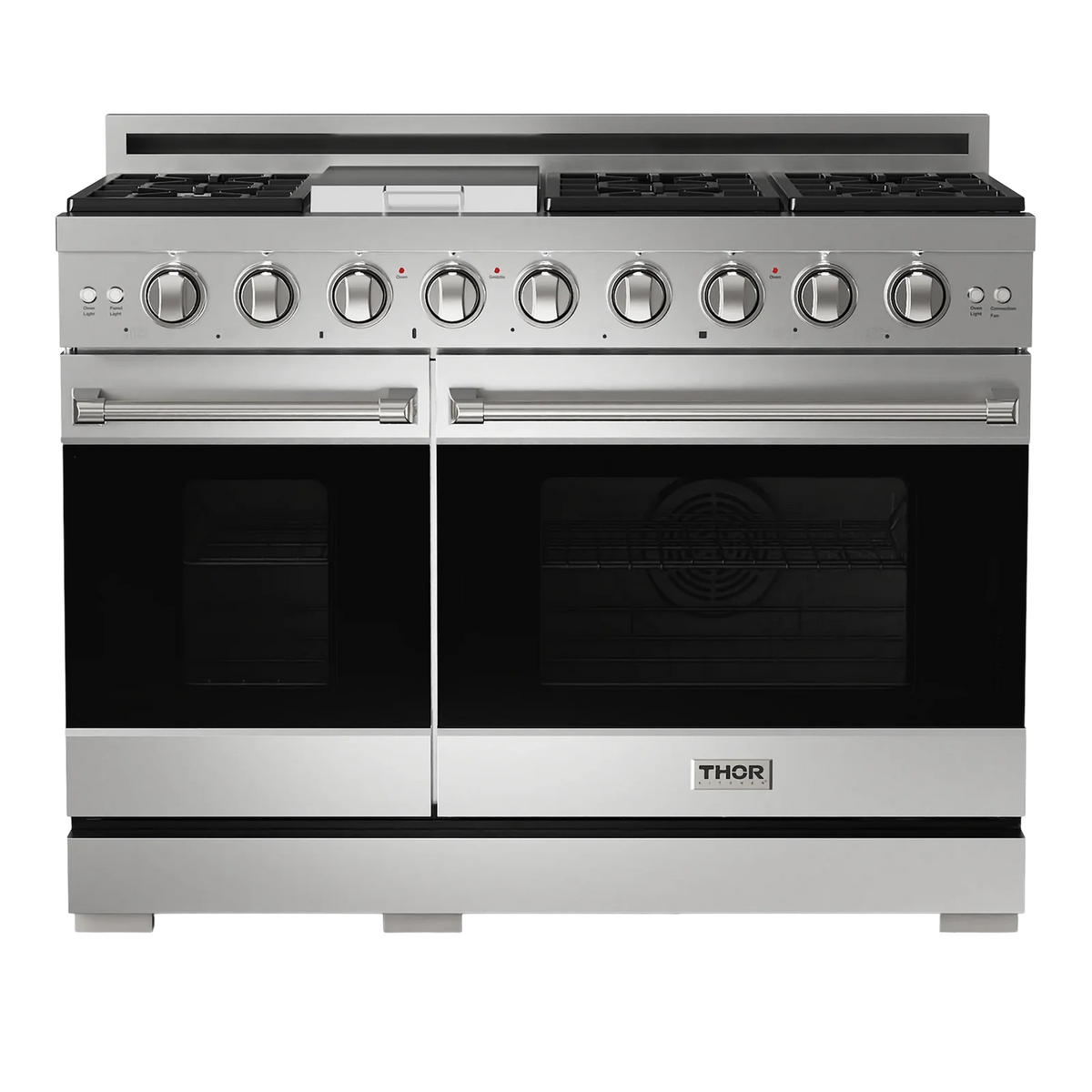 Thor Kitchen Gordon Ramsay Series 48-Inch Professional Liquid Propane/Gas Range with Double Oven in Stainless Steel RSG48E-RSG48ELP -  Gas Range - Thor Kitchen