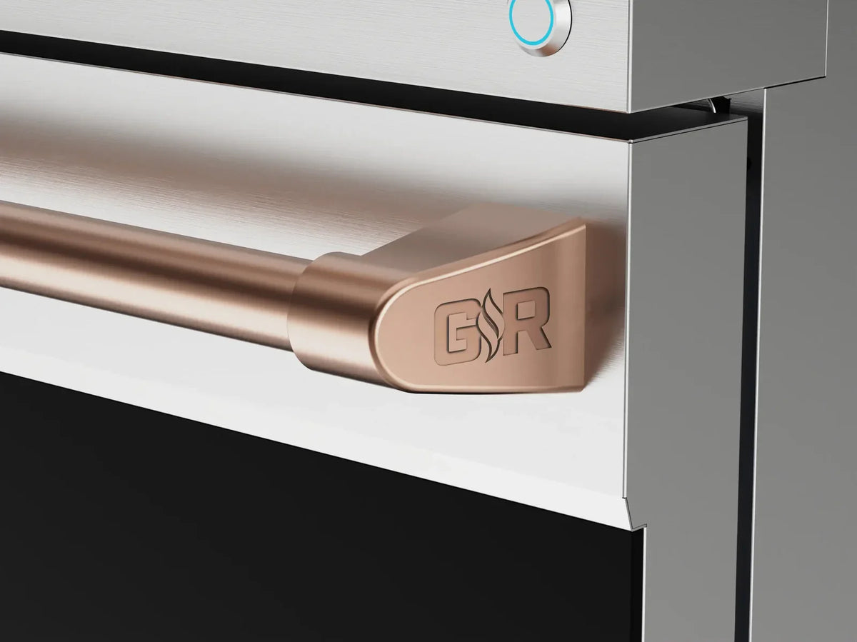 Thor Kitchen Gordon Ramsay Series 48-Inch Professional Liquid Propane/Gas Range with Double Oven in Stainless Steel with Rose Gold Trim RSG48E-RSG/RSG48ELP-RSG -  Gas Range - Thor Kitchen