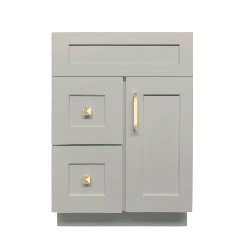 24 inch Solid Wood Bathroom Vanity with Quartz Top & Sink VSD24L