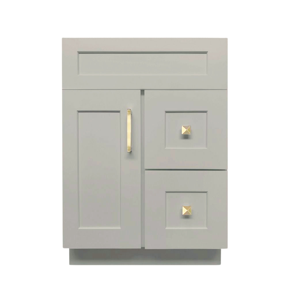24 inch Solid Wood Bathroom Vanity with Quartz Top & Sink VSD24R