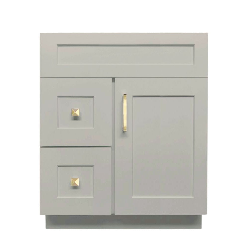 30 inch Solid Wood Bathroom Vanity with Quartz Top & Sink VSD30L