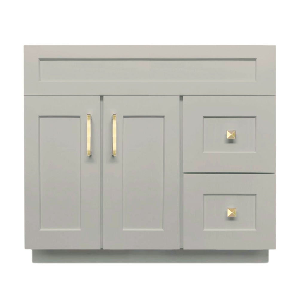 42 inch Solid Wood Bathroom Vanity with Quartz Top & Sink VSD42R