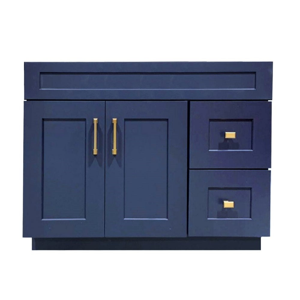 42 inch Solid Wood Bathroom Vanity with Quartz Top & Sink VSD42R