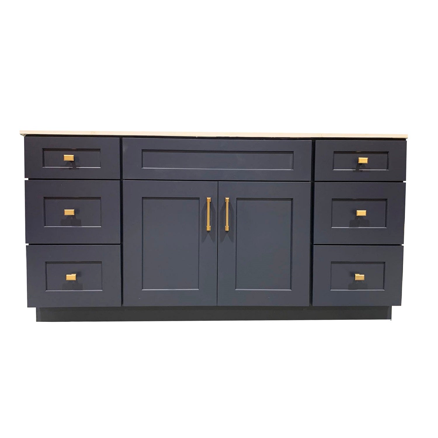 60" Solid Wood Single Sink Bathroom Vanity with Quartz Top & Sink VSD60D - RenoShop