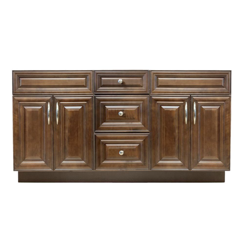 72 inch Solid Wood Double Sink Bathroom Vanity Cabinet Only VSD72DD