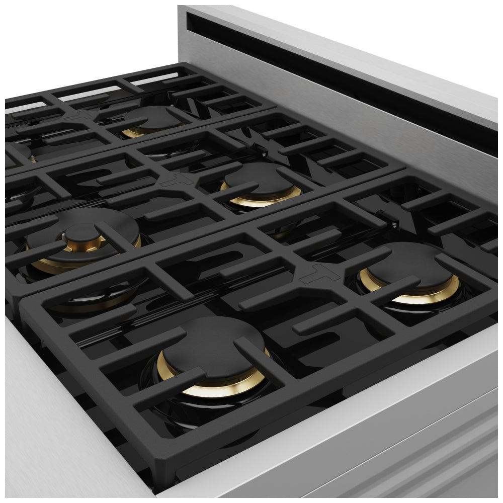 Thor Kitchen 36-Inch Professional Natural Gas Range with 6.0 Cu. Ft. Oven and 6 Cooktop Burners XRG36E -  Gas Range - Thor Kitchen