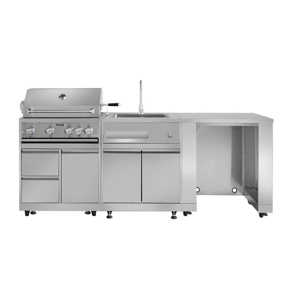 THOR 5-Pc  Pro Style Stainless Steel Modular Outdoor Kitchen Suite 5Pc-2 - RenoShop