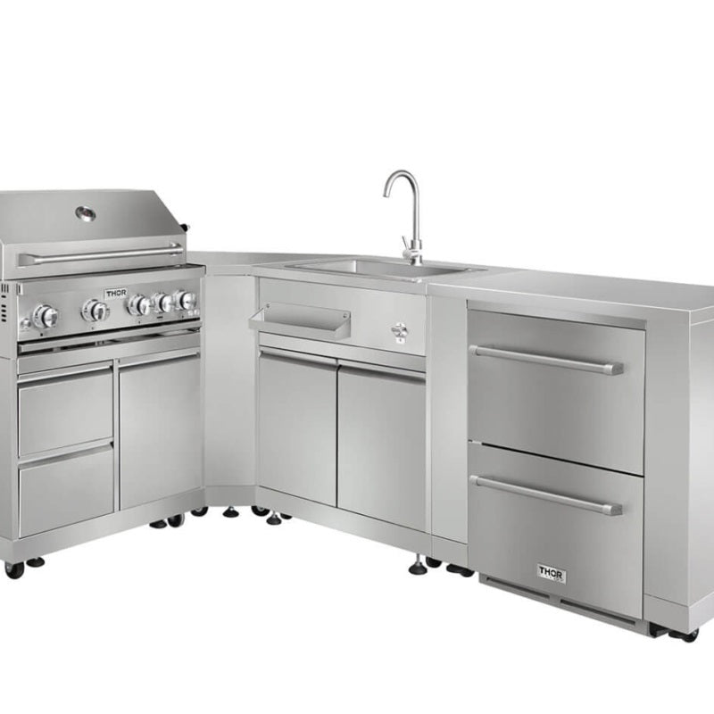 32" Outdoor Sink Cabinet in Stainless Steel MK01SS304 - RenoShop